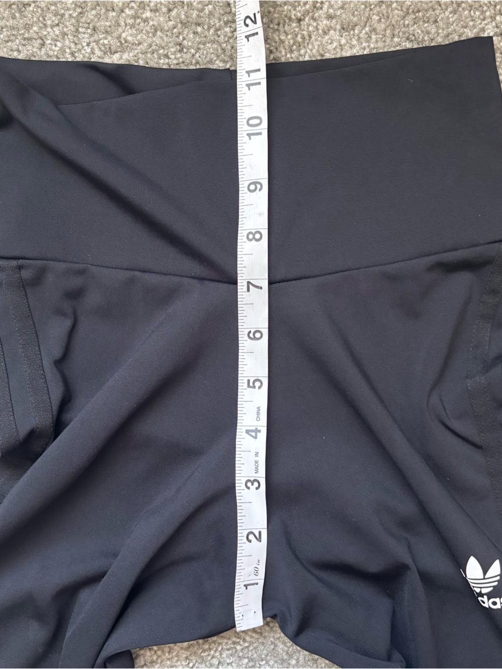 Adidas Black 3-Stripes Leggings HC2067 High Rise Activewear Yoga - Picture 6 of 8
